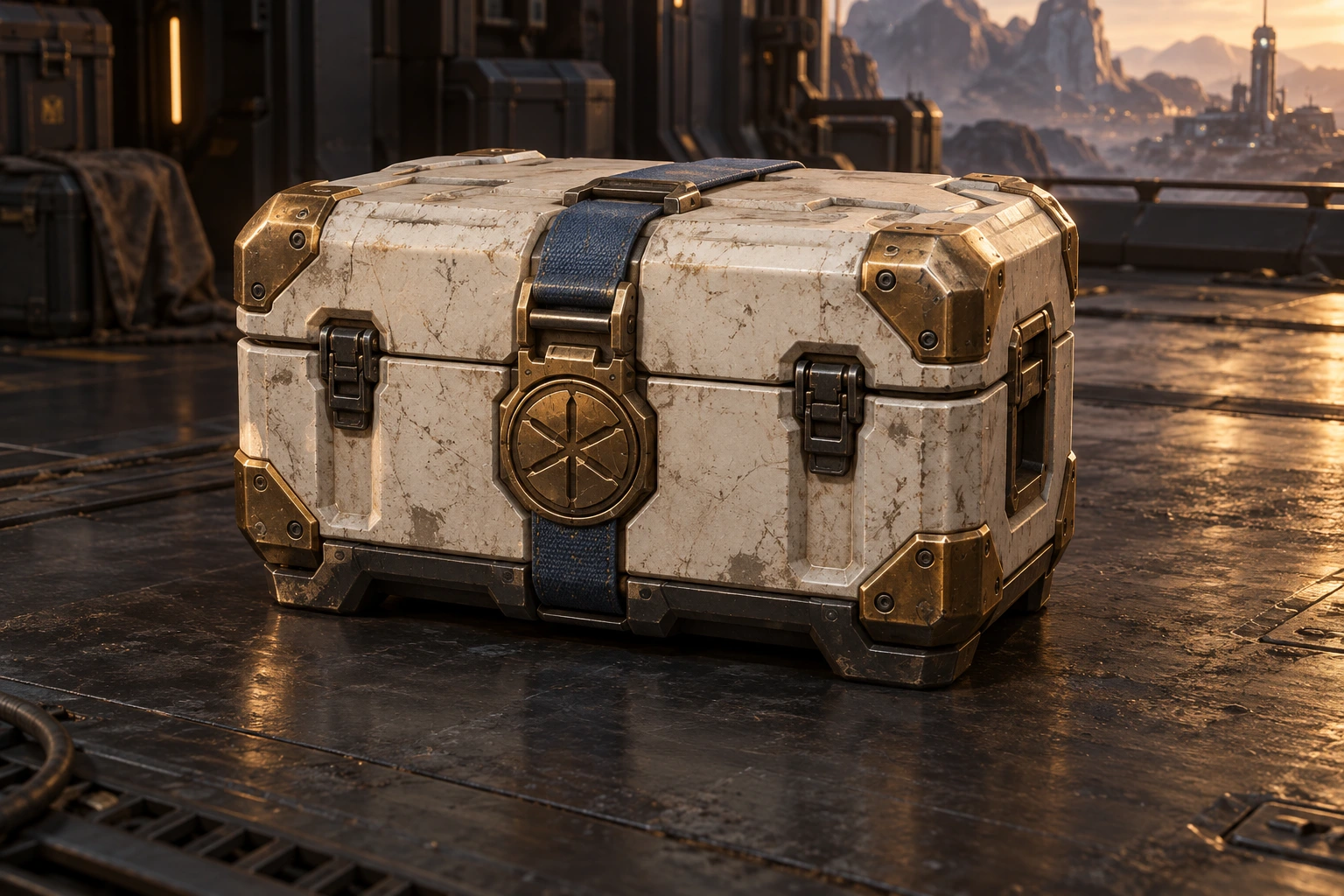 Prospector’s Reliquary, an ivory and bronze frontier cargo case